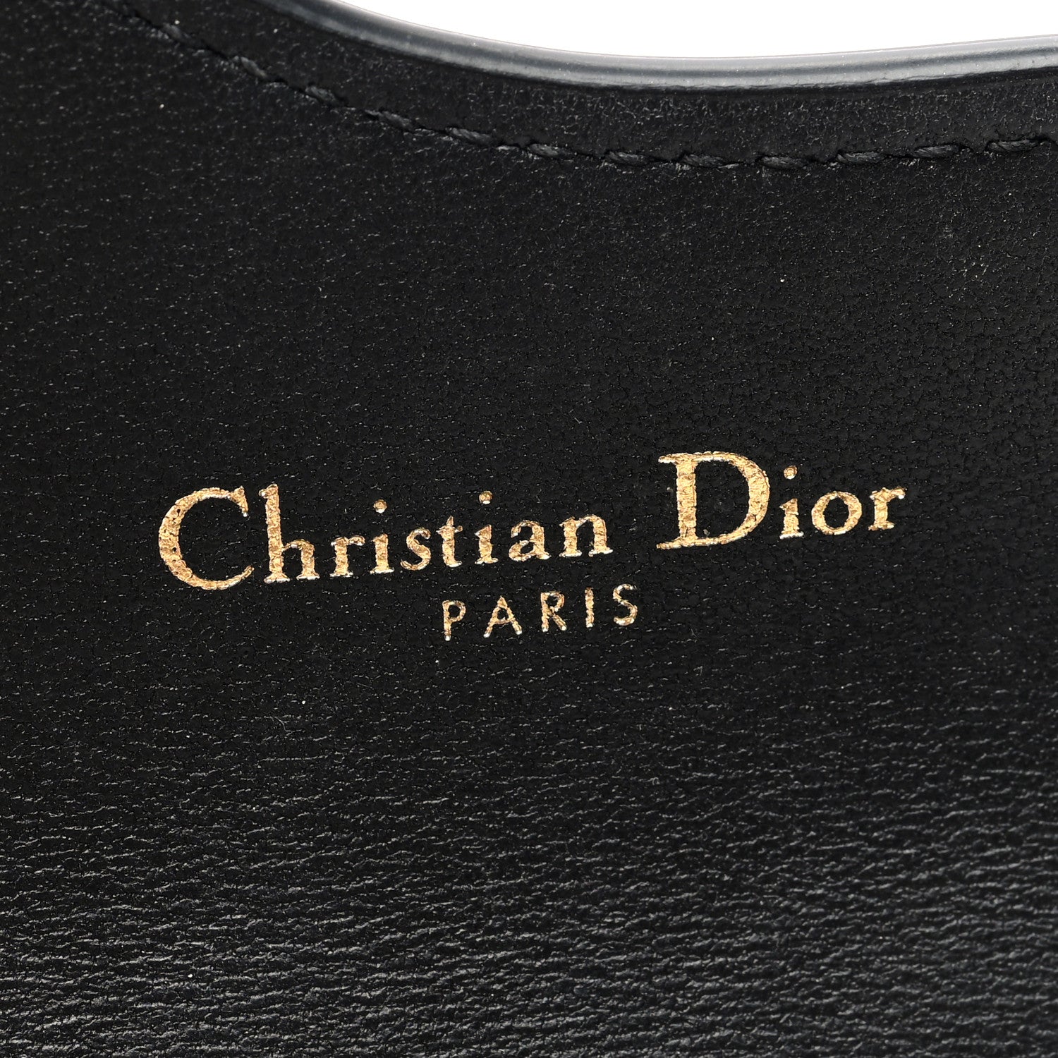 Christian Dior Goatskin Saddle Card Holder Black 6 of 7