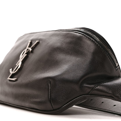 Saint Laurent Calfskin Monogram Belt Bag Black 8 of 8