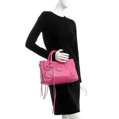 Balenciaga Agneau Classic Silver Hardware S City Rose Flamingo 3 of 12