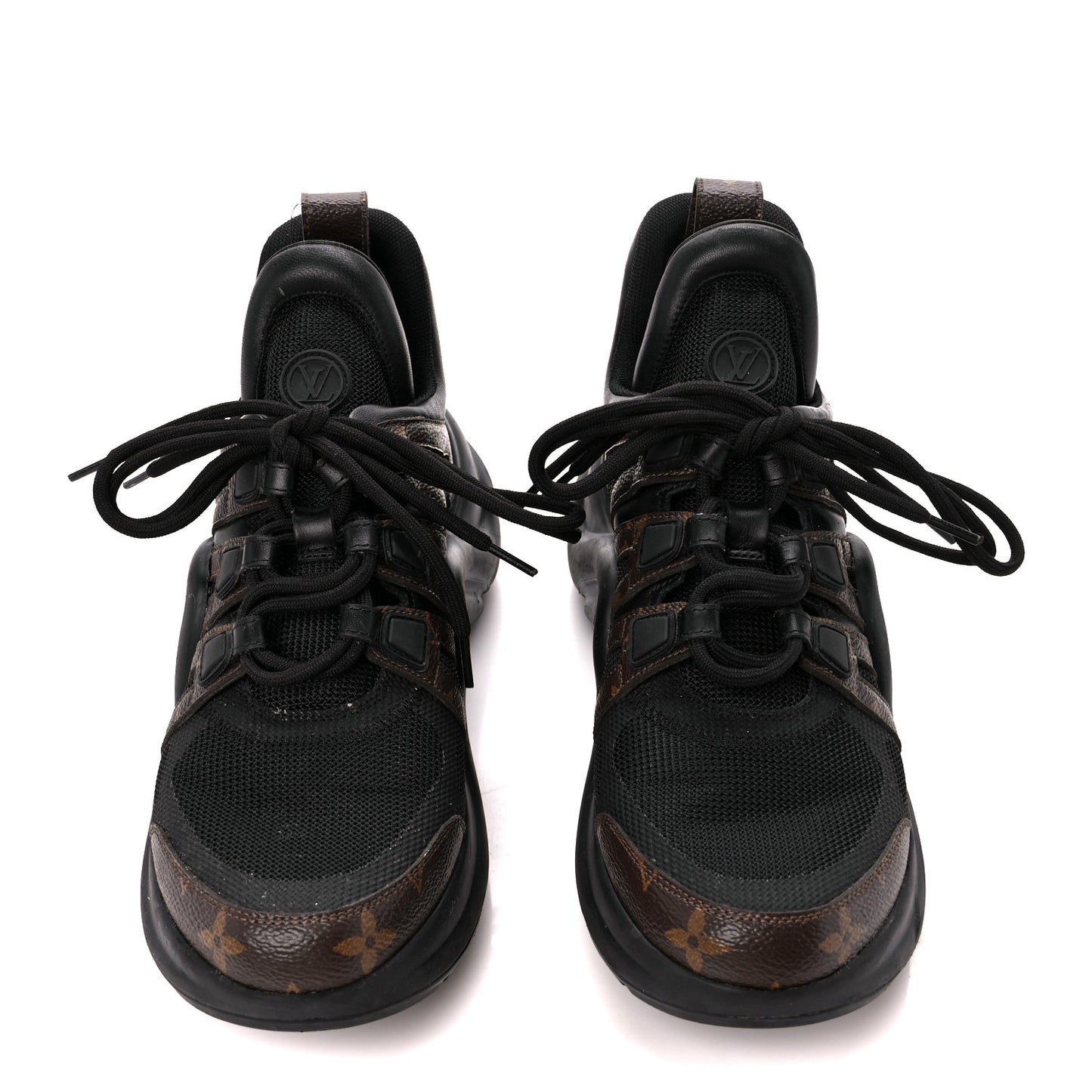 Calfskin Patent Monogram LV Archlight Sneakers 39 Black