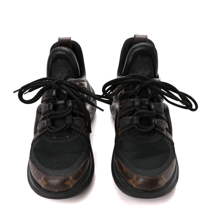 Louis Vuitton Calfskin Patent Monogram LV Archlight Sneakers 39 Black 2 of 9