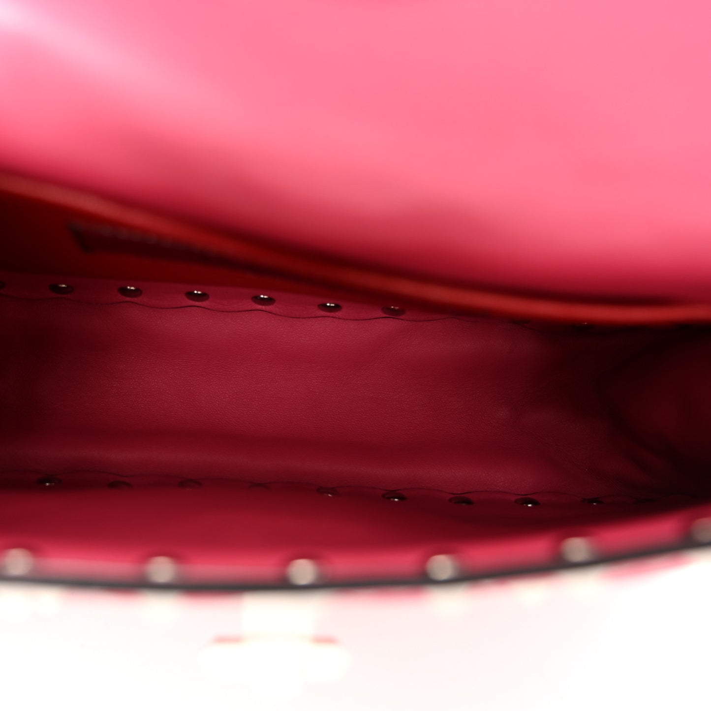 Lambskin Small Free Rockstud Spike Shoulder Bag Shadow Pink