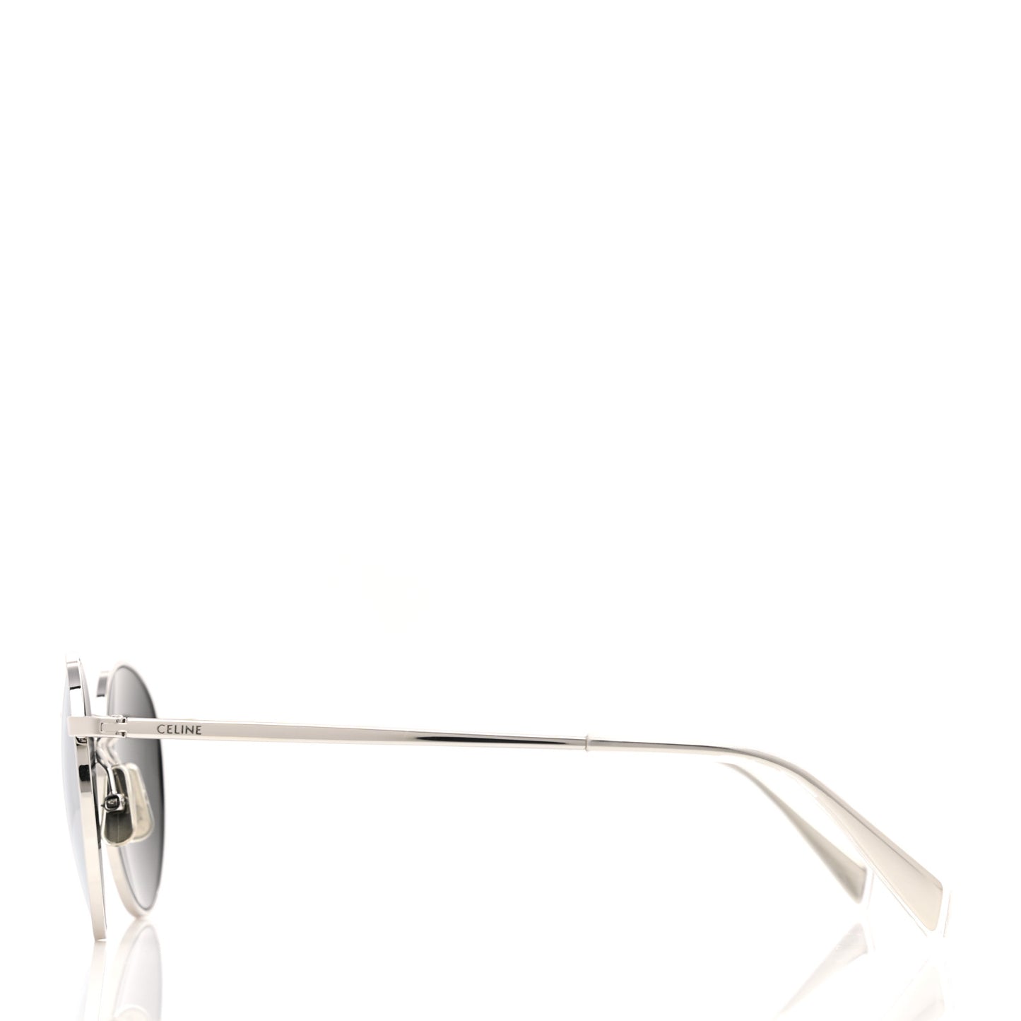 Metal Round Sunglasses CL40100U Silver