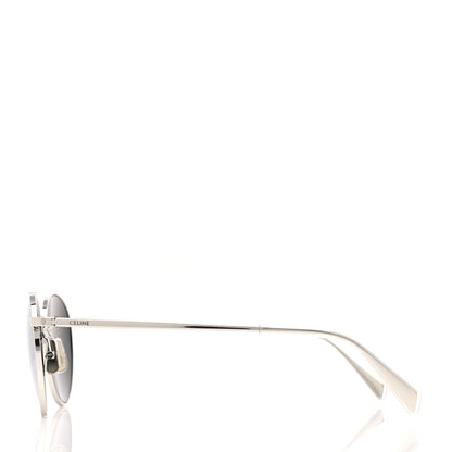 Celine Metal Round Sunglasses CL40100U Silver 3 of 7