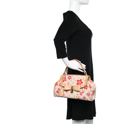 Louis Vuitton Monogram Cherry Blossom Sac Retro Bag Red 2 of 12