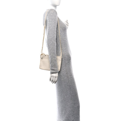 Celine Lambskin Small Trio Crossbody Bag White 2 of 11