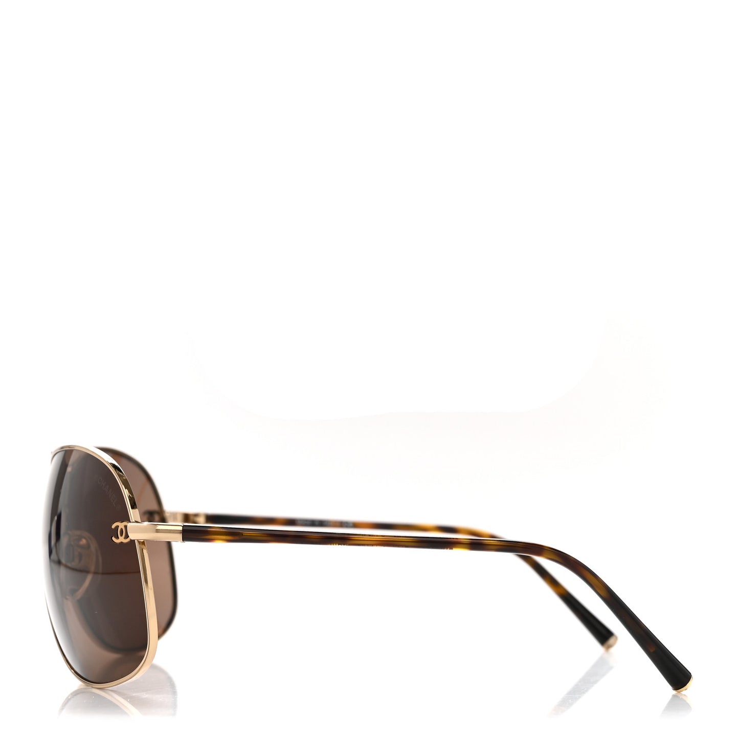 Metal CC Aviator Sunglasses 4193 Gold Havana Gold Havana