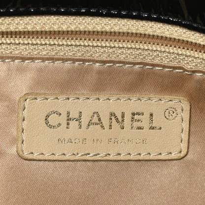 Chanel Vinyl Medium Rock and Chain Flap Black 6 of 9