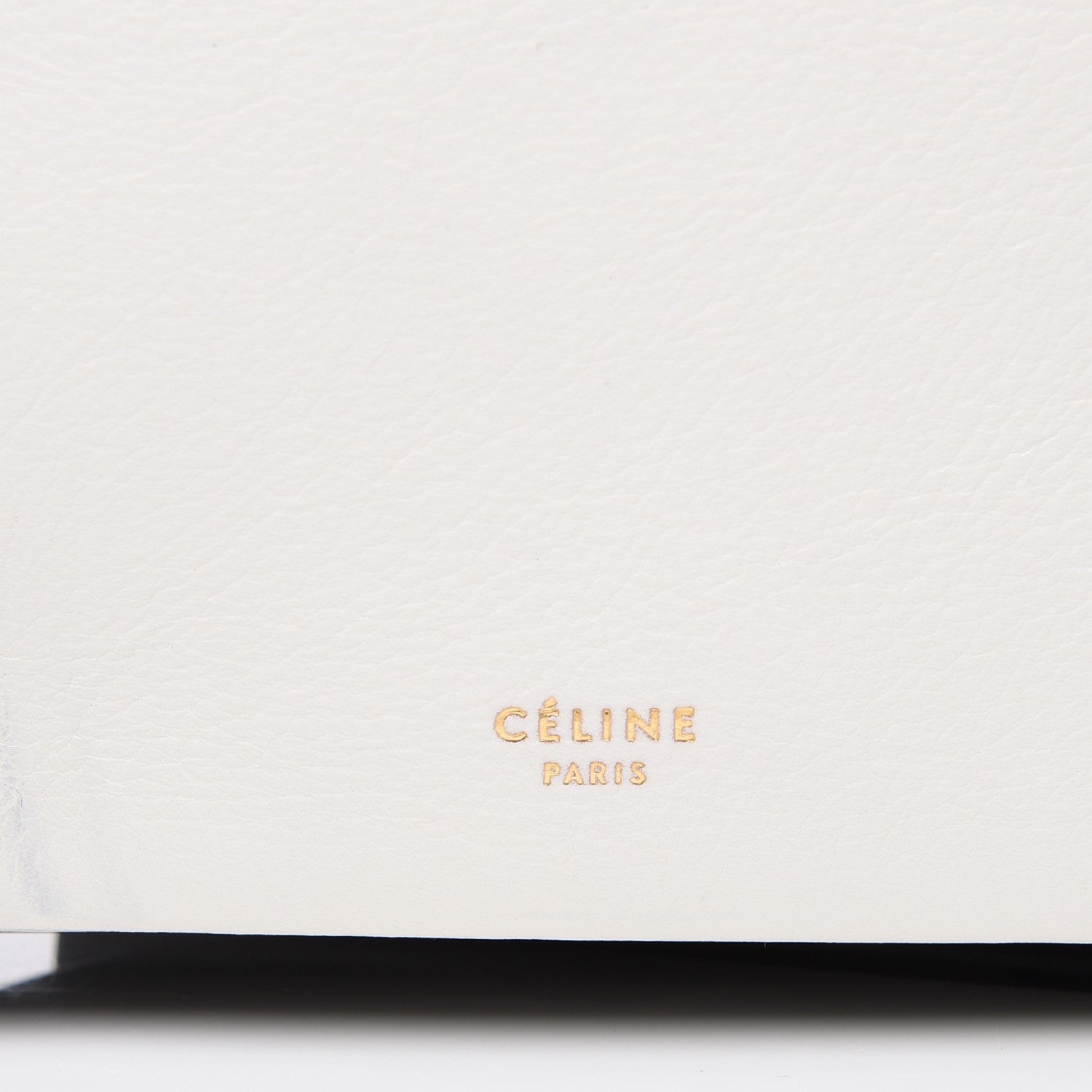 Celine Calfskin Folded Cabas Black White 9 of 14