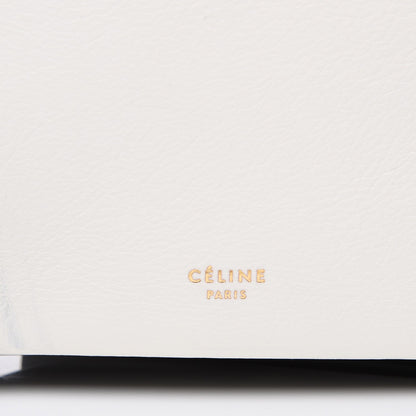 Celine Calfskin Folded Cabas Black White 9 of 14
