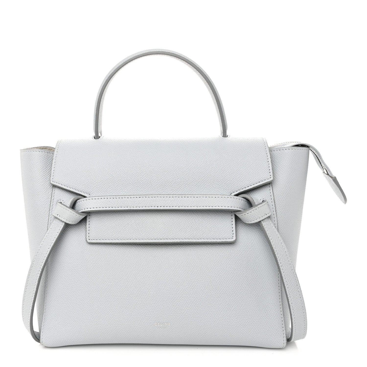 Celine Grained Calfskin Micro Belt Bag Mineral 1 of 12
