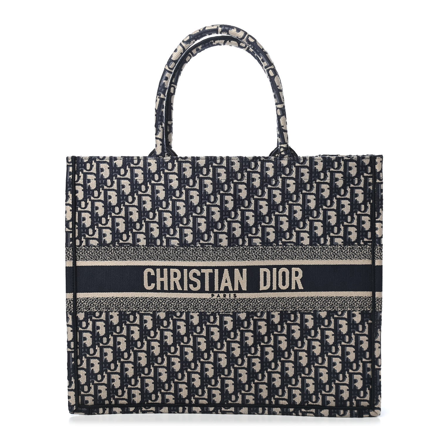 Christian Dior Oblique Book Tote Blue Multicolor 1 of 9
