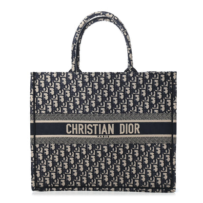 Christian Dior Oblique Book Tote Blue Multicolor 1 of 9