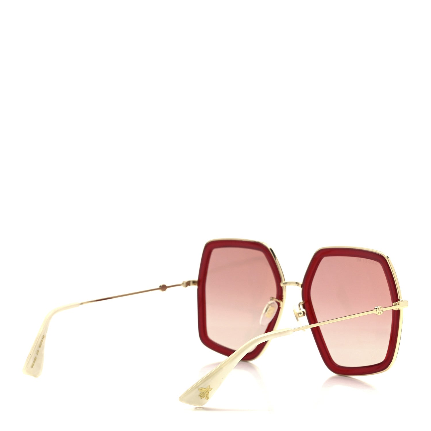 Gucci Acetate Oversize Square Frame GG0106S Red 4 of 8