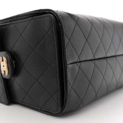 Chanel Caviar Quilted Small Chanel 25 Handbag Black 9 of 10