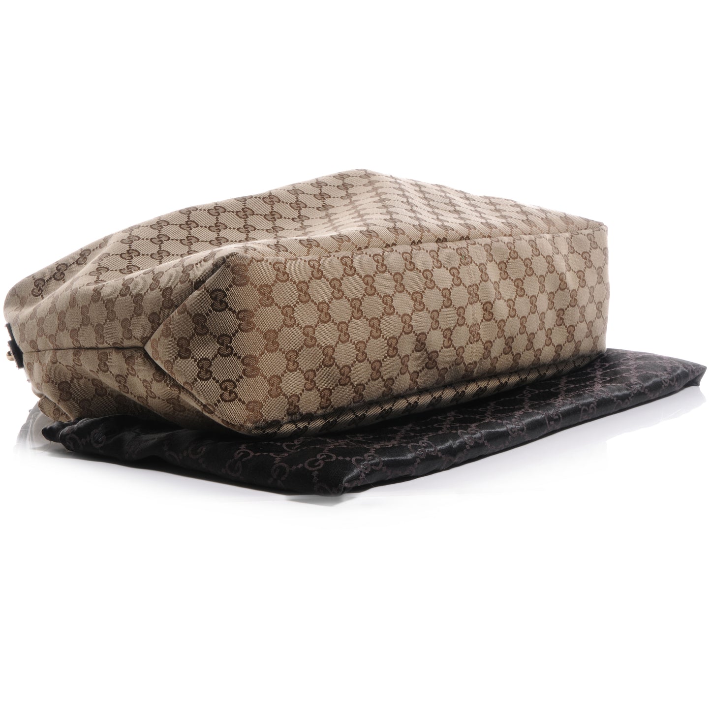 Monogram Large Horsebit Chain Hobo Brown