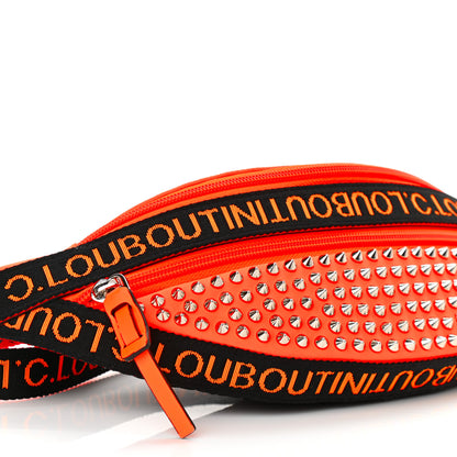 Christian Louboutin Calfskin Spiked ParisnycBelt Bag Orange 8 of 10