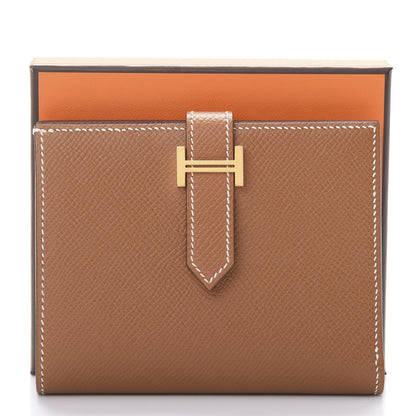 Hermes Epsom Bearn Compact Wallet Gold 8 of 8