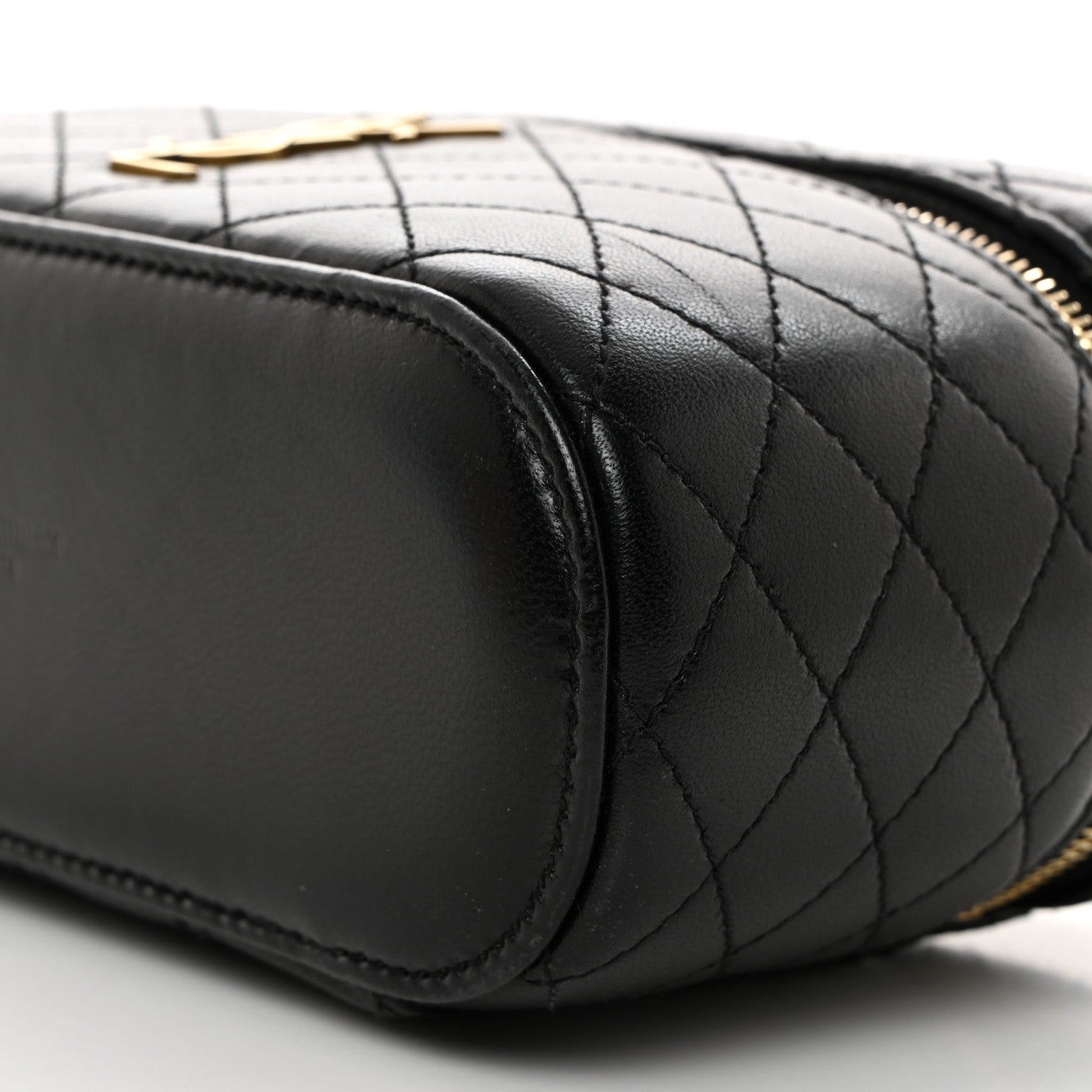 Saint Laurent Lambskin Quilted Mini Gaby Vanity Case Black 10 of 11