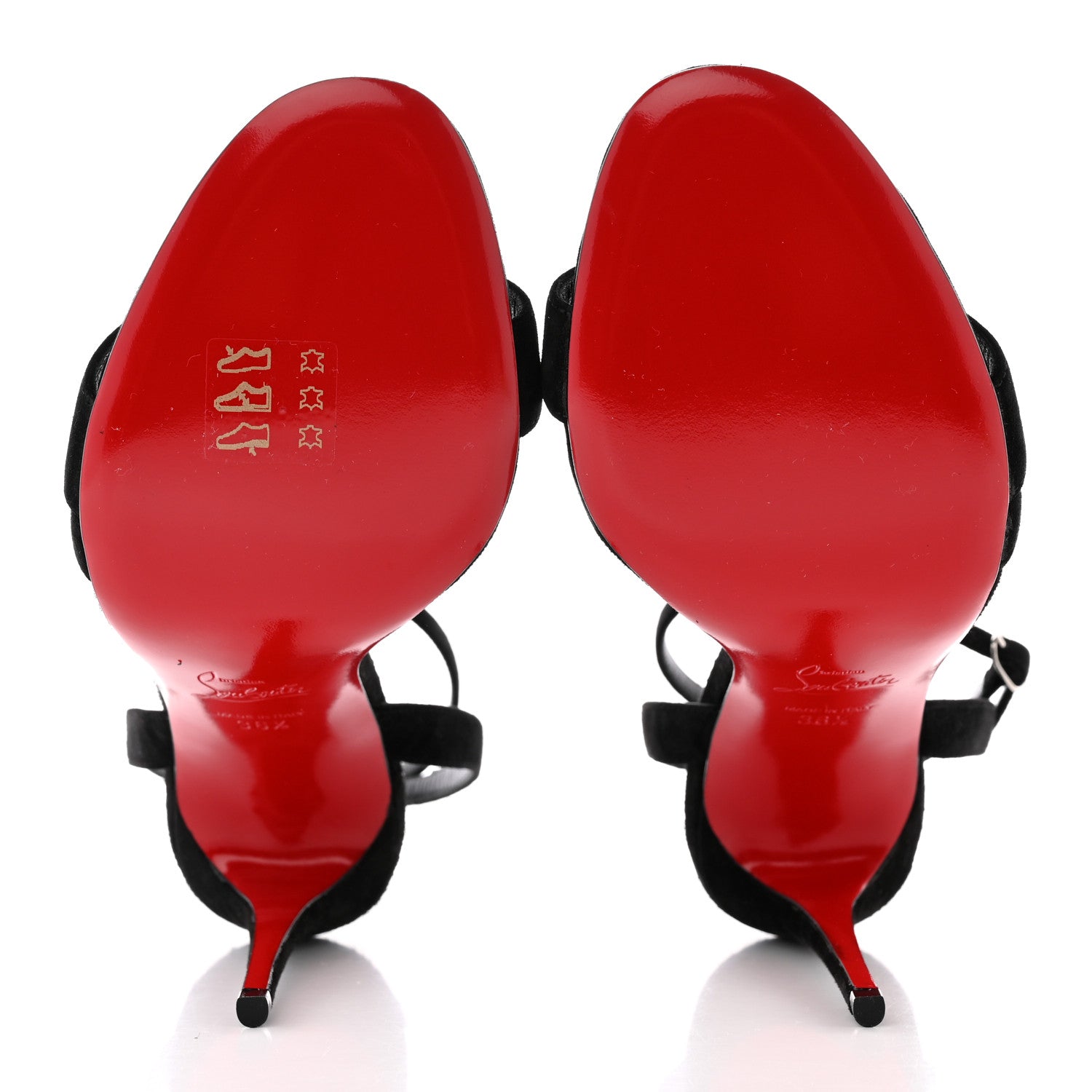 Christian Louboutin Veau Velours Umberta 100 Sandals 36.5 Black 5 of 14