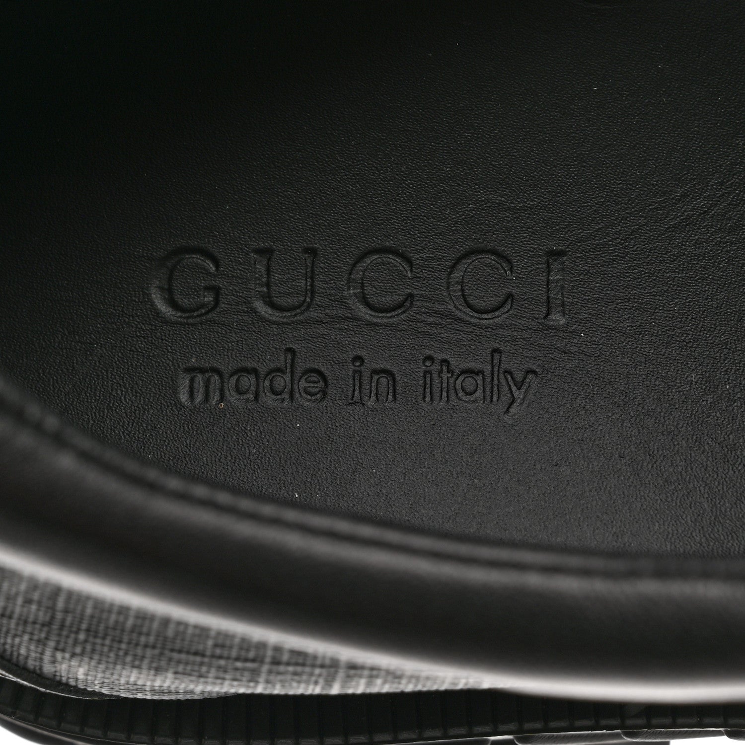 Gucci GG Supreme Monogram Quebec Calfskin Retro Interlocking G Mens Platform Derby Loafers 9 Black 7 of 9