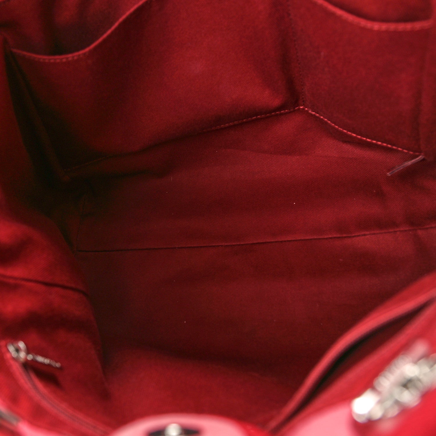 Chanel Canvas Small Deauville Tote Red 5 of 11