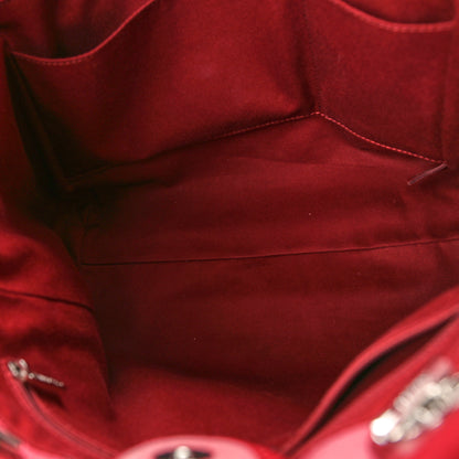 Chanel Canvas Small Deauville Tote Red 5 of 11