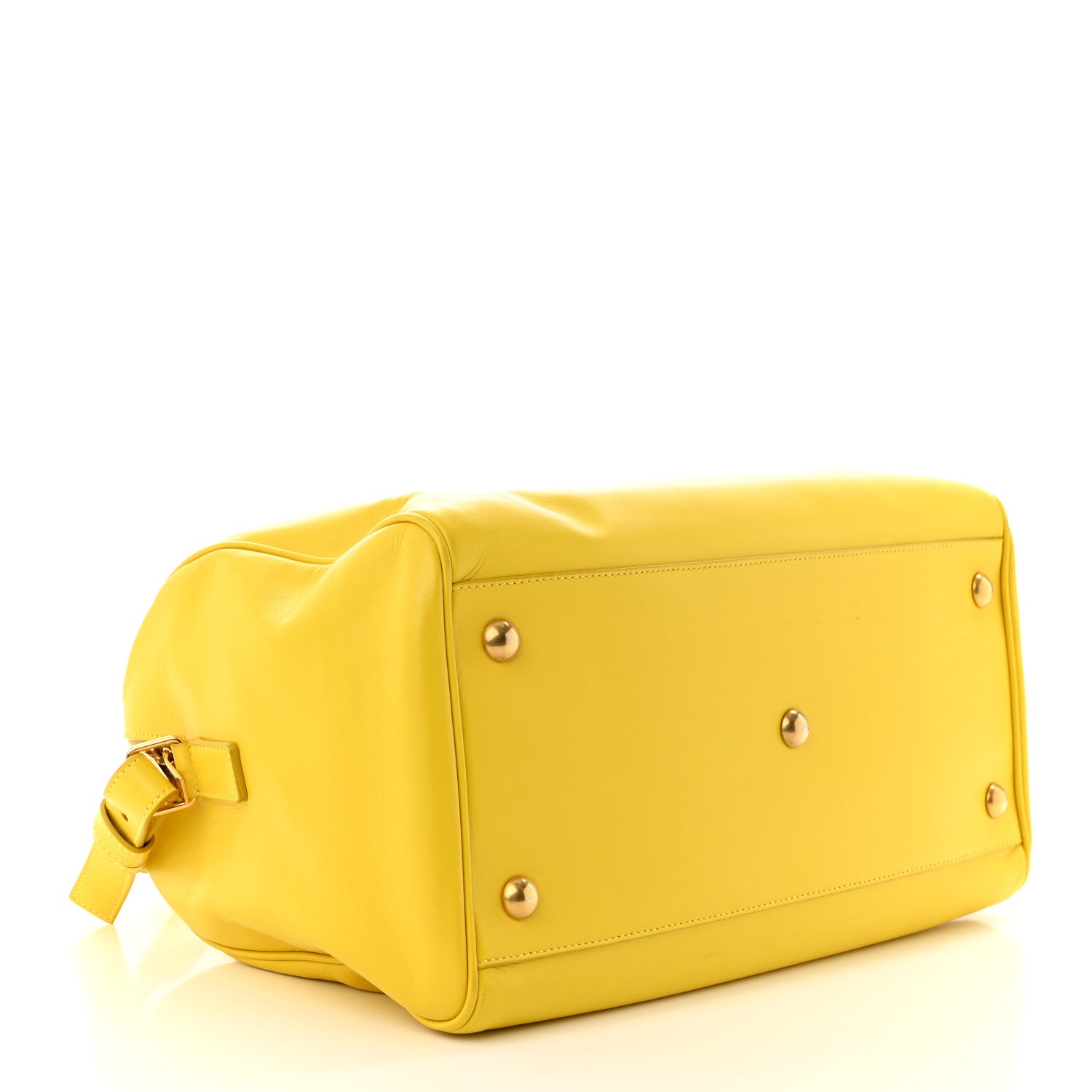 Saint Laurent Calfskin Classic Duffle 6 Yellow 4 of 14