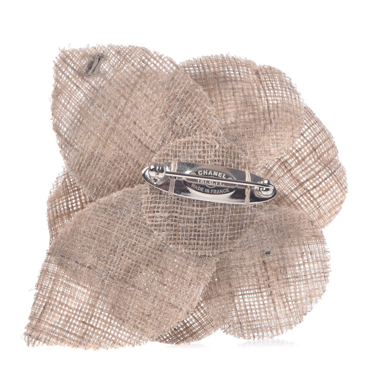 Linen Camellia Pin Brooch