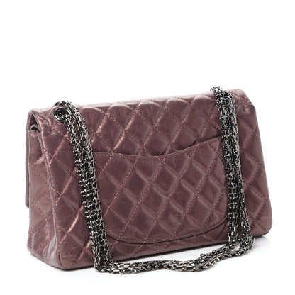 Chanel Metallic Aged Calfskin Quilted 2.55 Reissue 226 Flap Rose Fonce 3 of 13