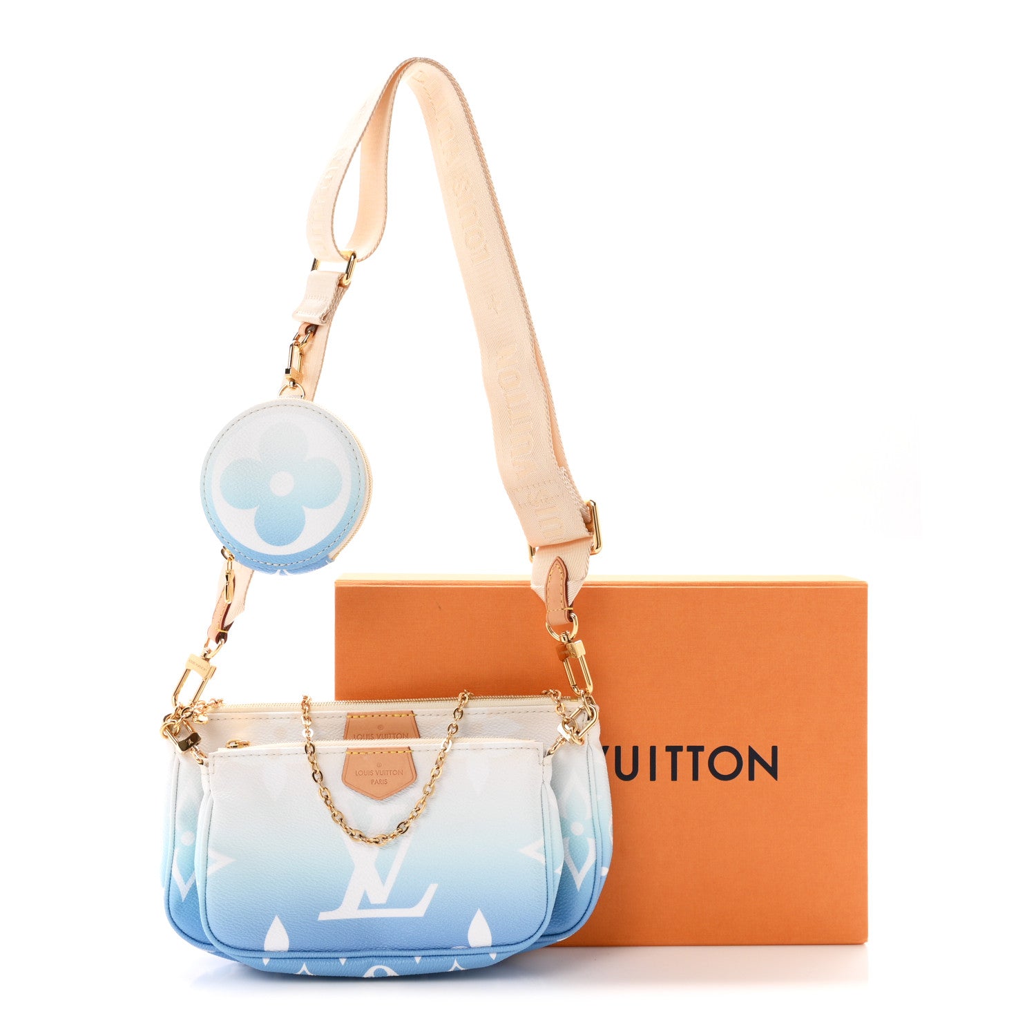 Louis Vuitton Monogram Giant By The Pool Multi Pochette Accessories Blue 10 of 10