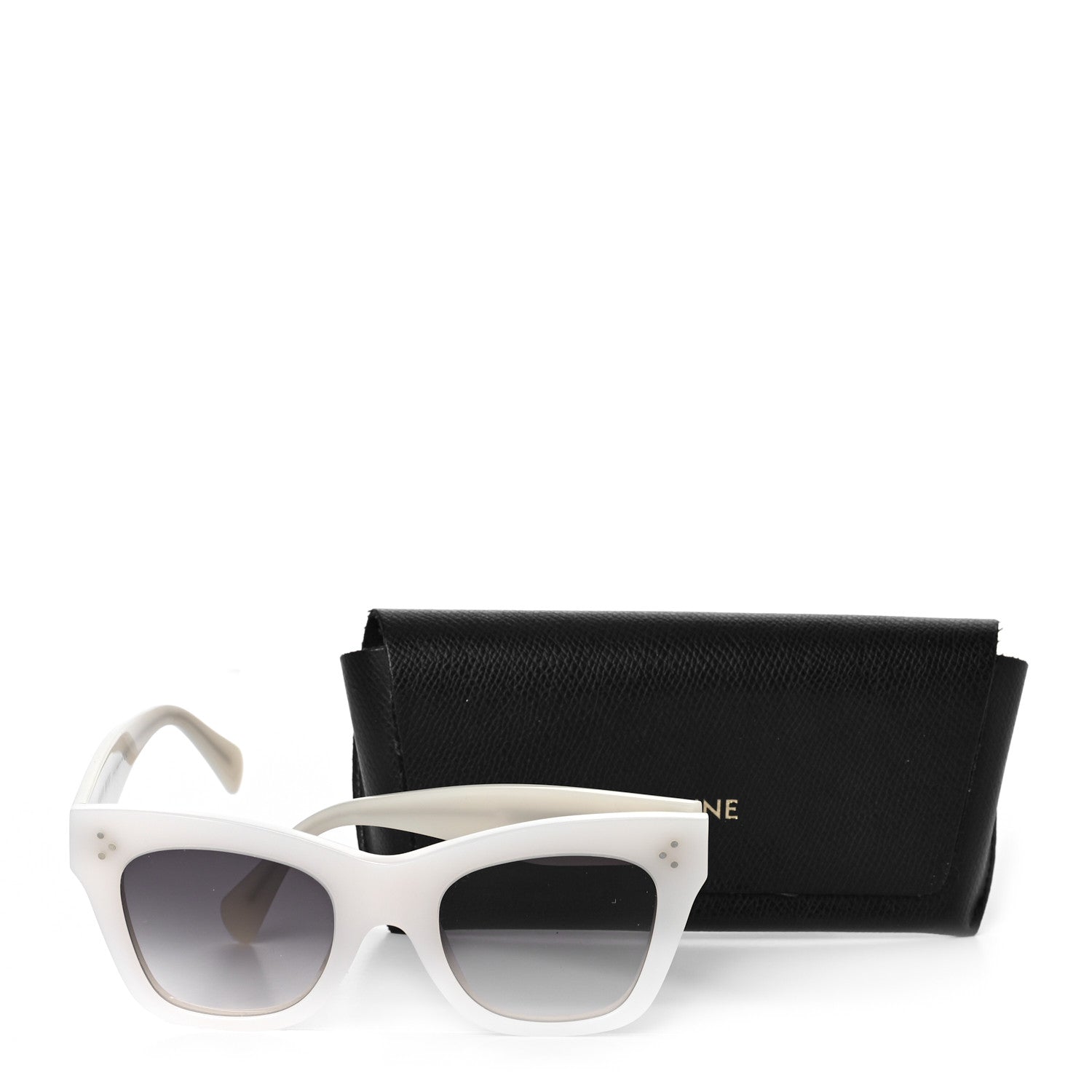 Celine Acetate Cat Eye Sunglasses CL4004IN White 7 of 7