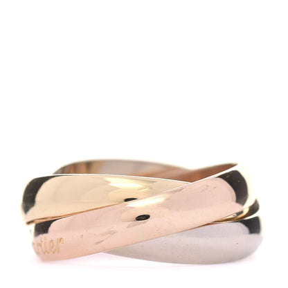Cartier 18K Pink Yellow White Gold Classic Les Must De Cartier Trinity Ring 49 4.75 3 of 6