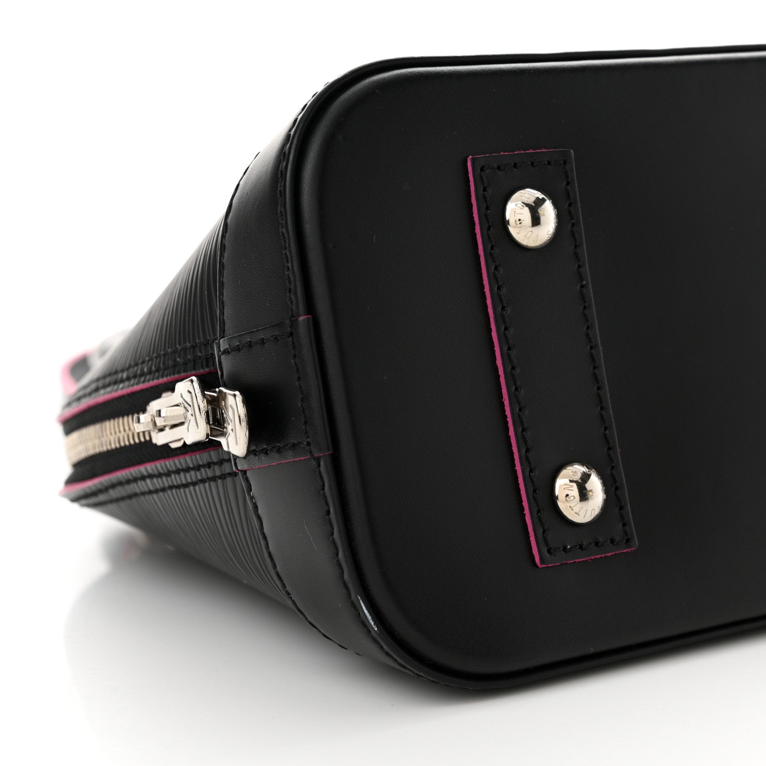 Louis Vuitton Epi Alma BB Black Hot Pink 9 of 12