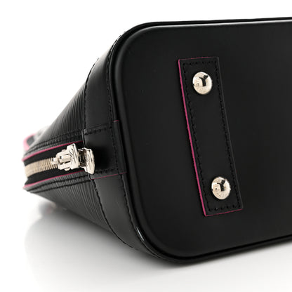 Louis Vuitton Epi Alma BB Black Hot Pink 9 of 12