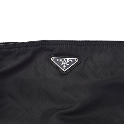 Prada Nylon Flat Messenger Bag Black 11 of 11