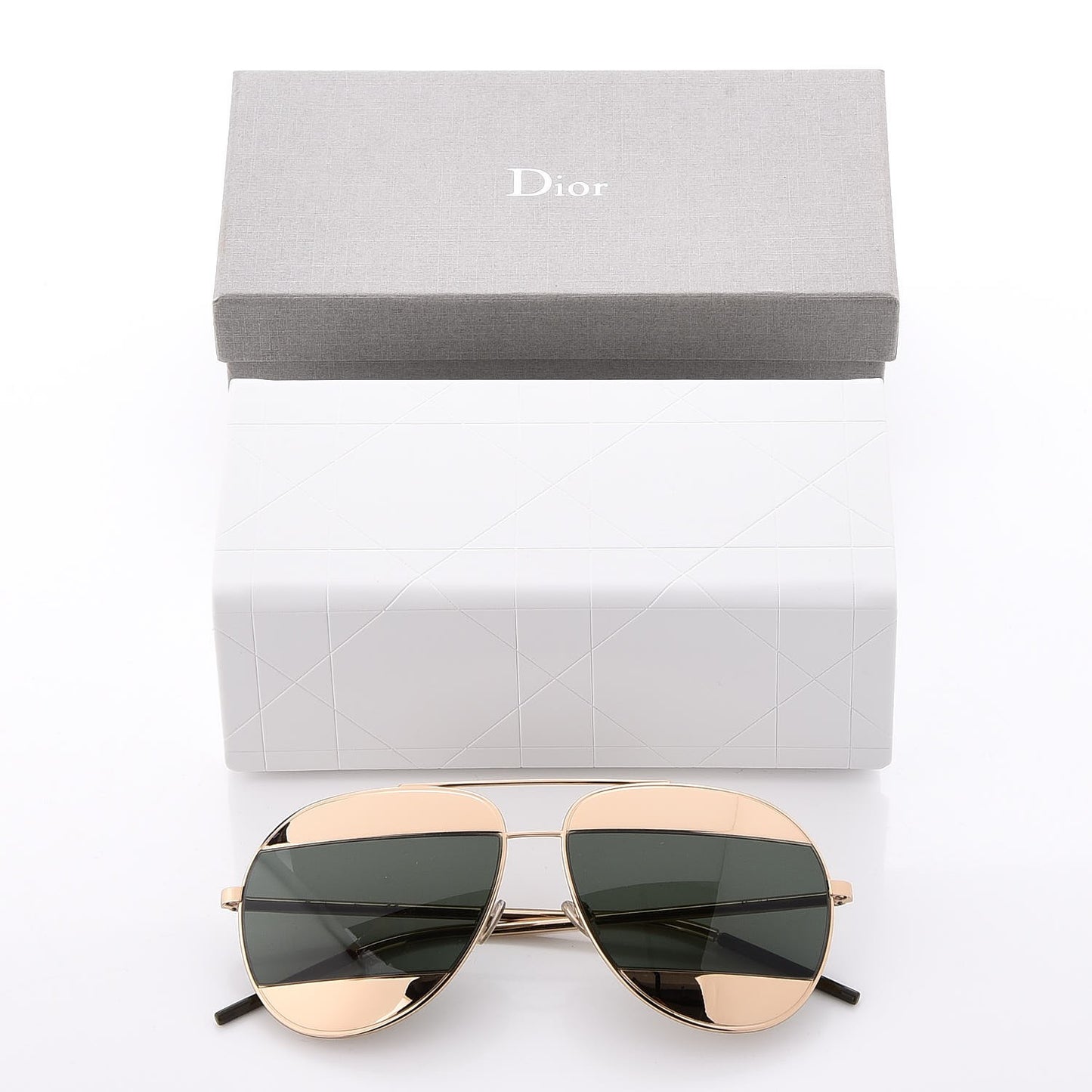 Split 1 Aviator Sunglasses Gold