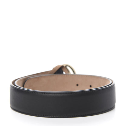 Gucci Calfskin Interlocking G 37mm Belt 90 36 Black 2 of 5