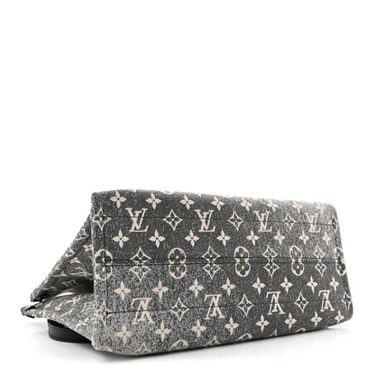 Louis Vuitton Monogram Jacquard Denim Onthego MM Black 4 of 13