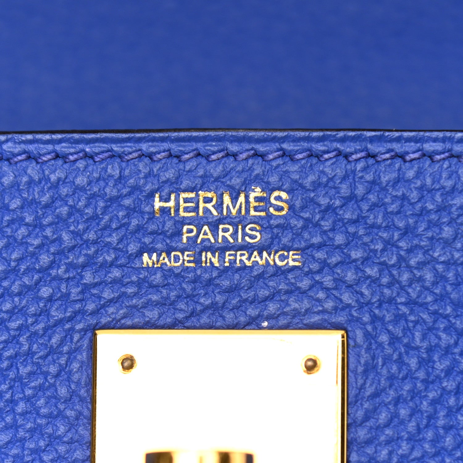 Hermes Togo Kelly Retourne 32 Bleu Electrique 6 of 11