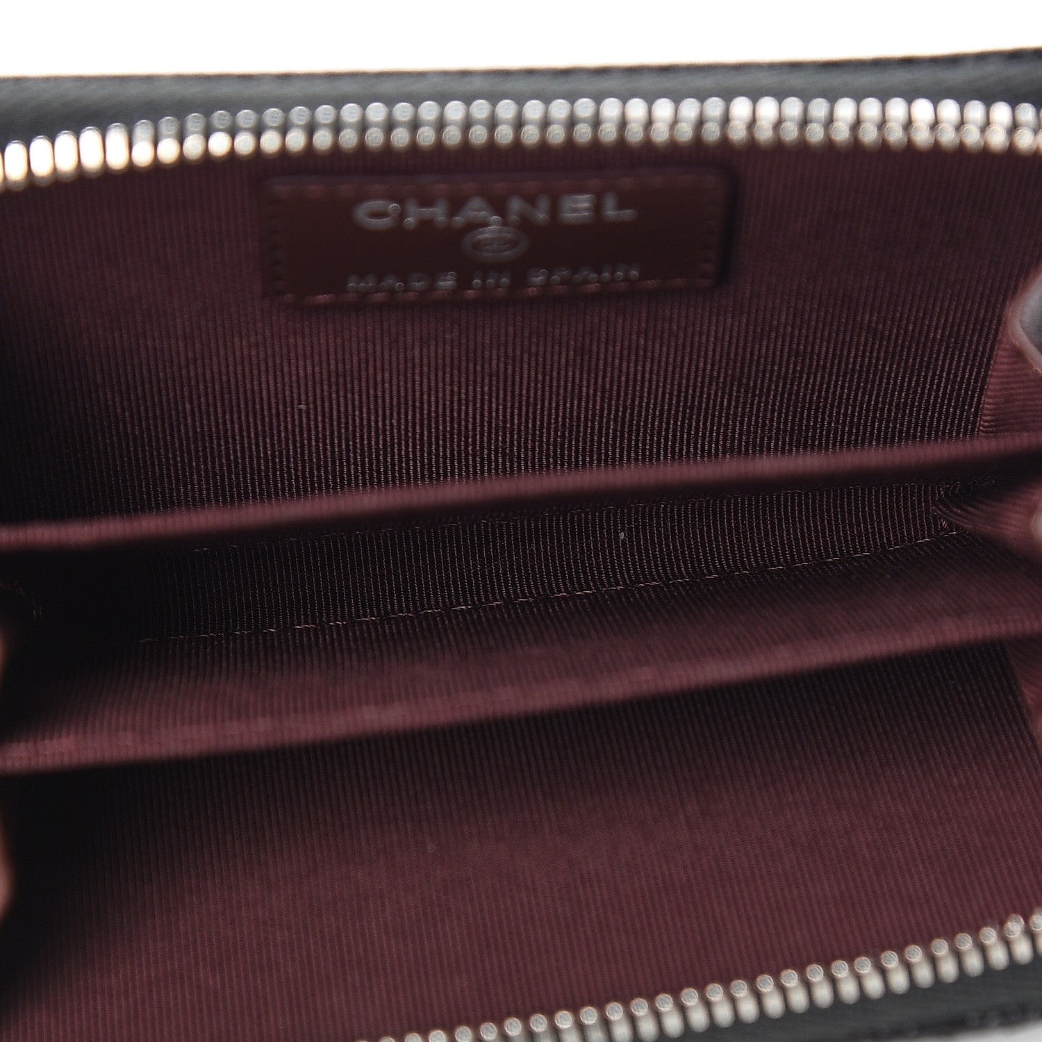 Chanel Caviar Quilted Zip Coin Purse Black 5 of 8