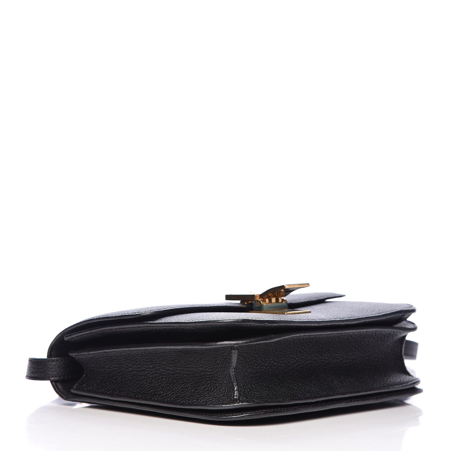 Goatskin Medium Classic Box Flap Bag Black