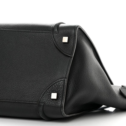 Celine Drummed Calfskin Mini Luggage Black 10 of 18