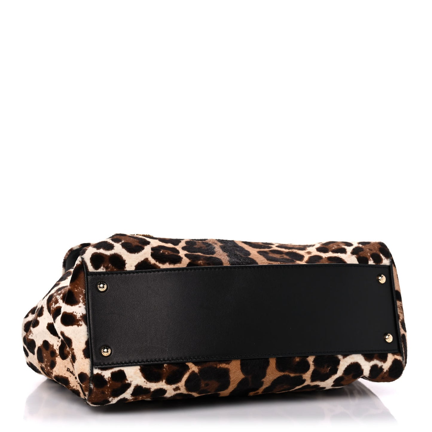 Calf Hair Leopard Print Large Miss Sicily Satchel Naturale