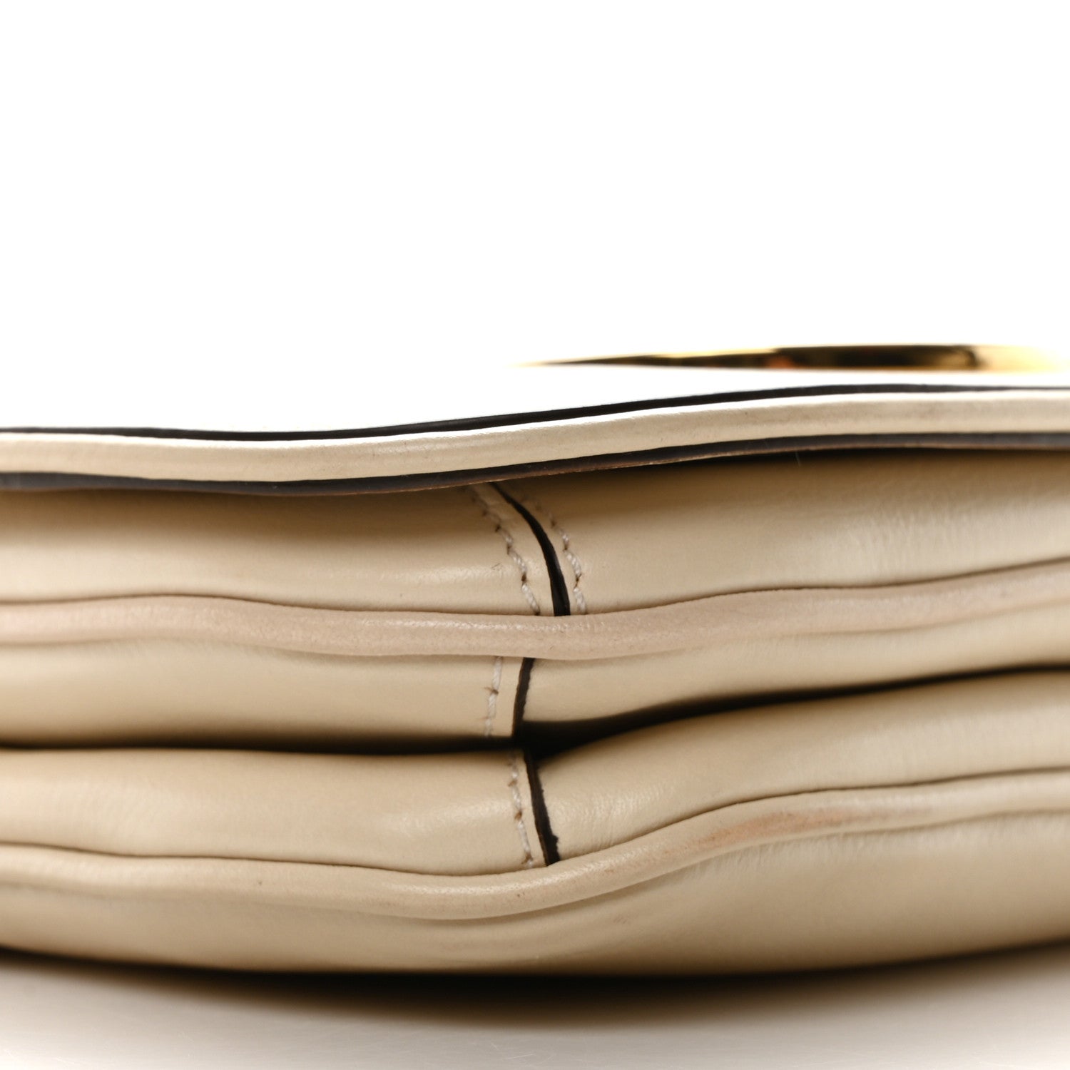 Gucci Roxy Calfskin Web Mini Blondie Shoulder Bag White 9 of 10