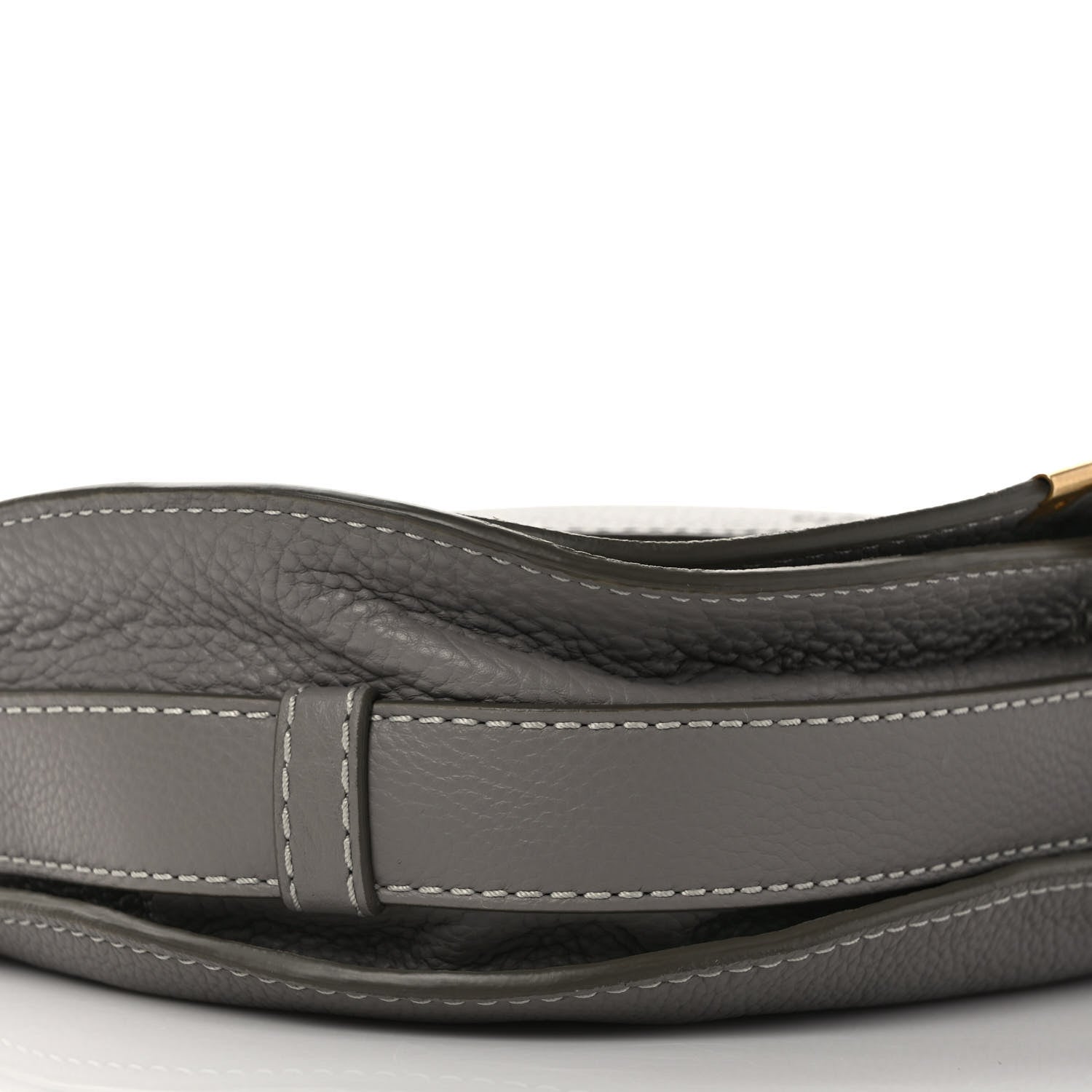Chloe Calfskin Medium Marcie Round Crossbody Bag Cashmere Grey 7 of 8