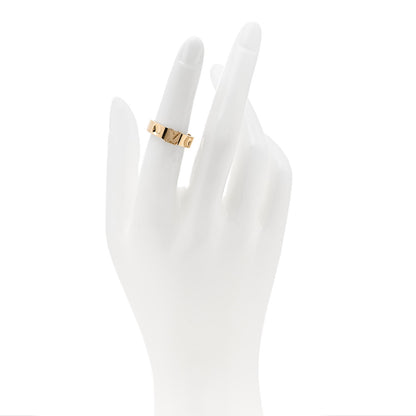 Louis Vuitton 18K Yellow Gold Empreinte LV Ring 51 5.75 2 of 5