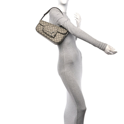 Gucci Monogram Small Horsebit 1955 Asymmetric Shoulder Bag 2 of 11