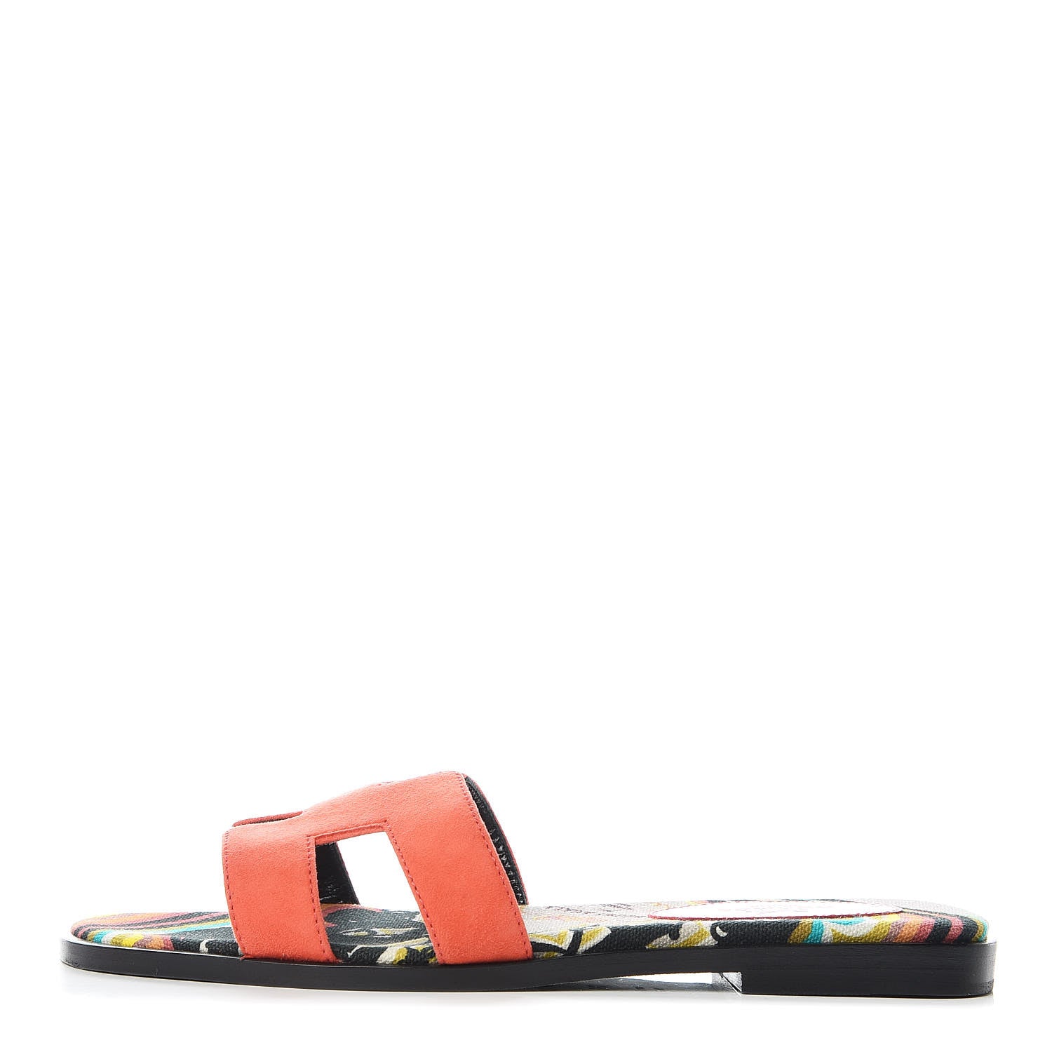 Hermes Suede Goatskin Oran Sandals 36 Rouge Corail 1 of 7