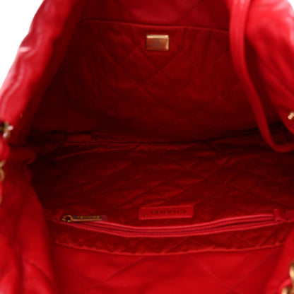 Chanel Shiny Calfskin Quilted Small Chanel 22 Red 6 of 11